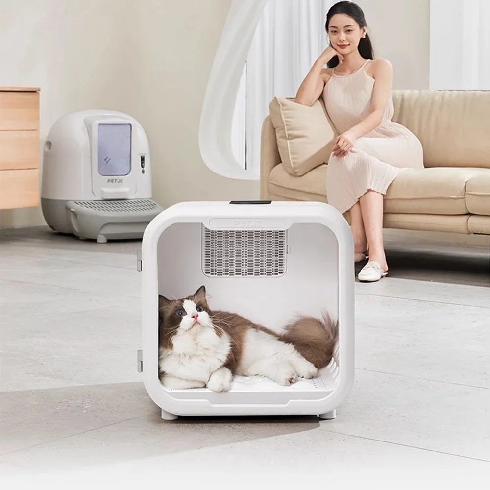 

PETJC Pet Hair Dryer Box Cat Automatic Water Blowing Machine Pet Dryer Dog Cat Products Household Low Noise 2900/3500rpm 71L