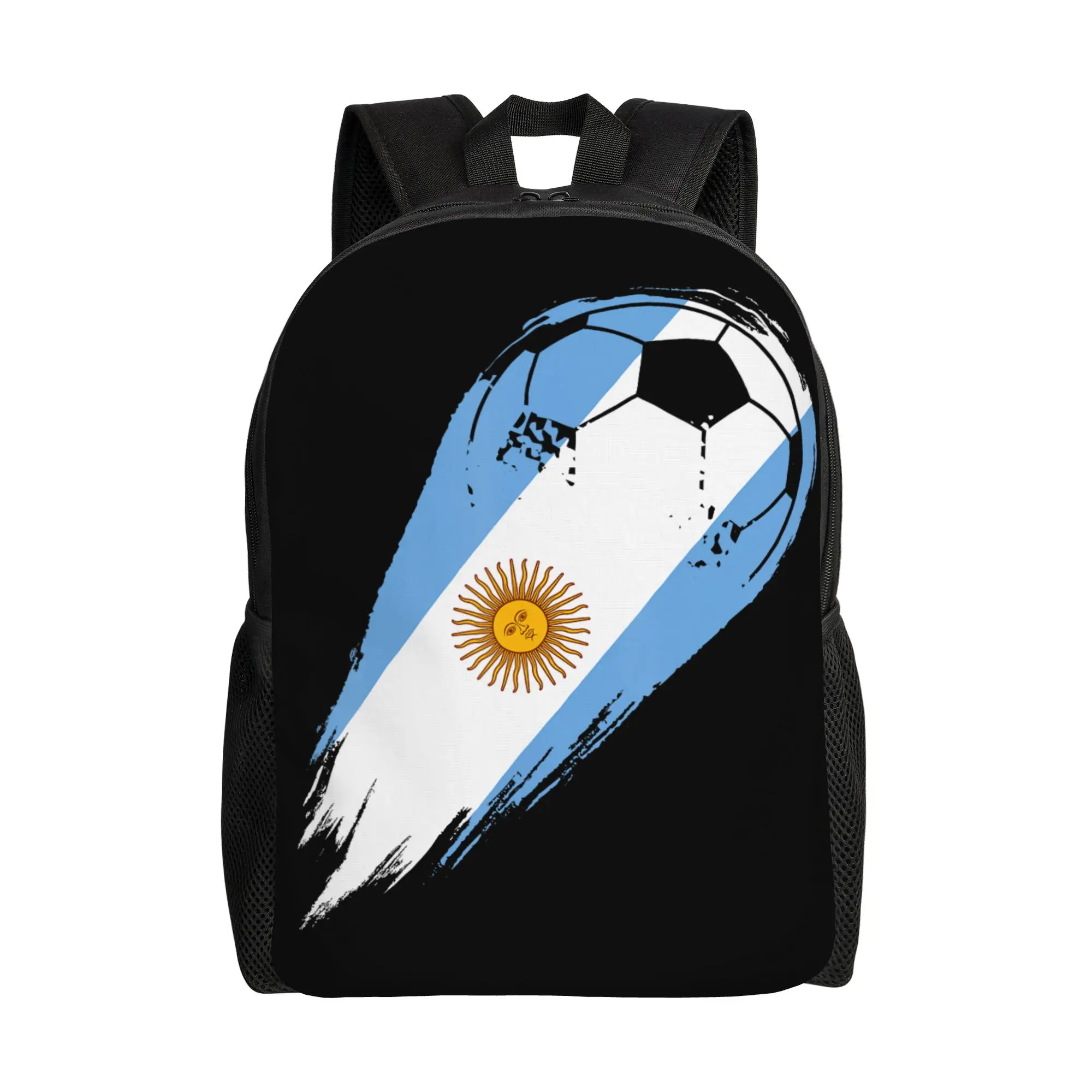 

Soccer Player of Pride Argentina Backpack Men Big Backpacks Polyester Novelty High School Bags University High Quality Rucksack