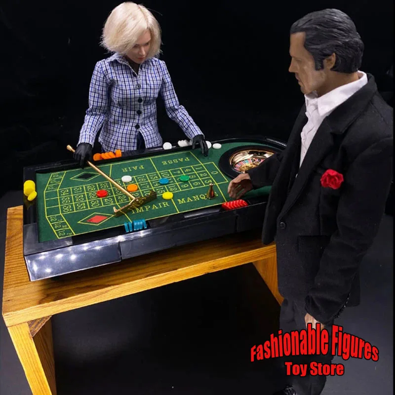 

1/6 Russian Roulette Ball Casino Roulette Chess Game Classic Mini Home Game Ornament For 12"Action Figure Scene Accessories