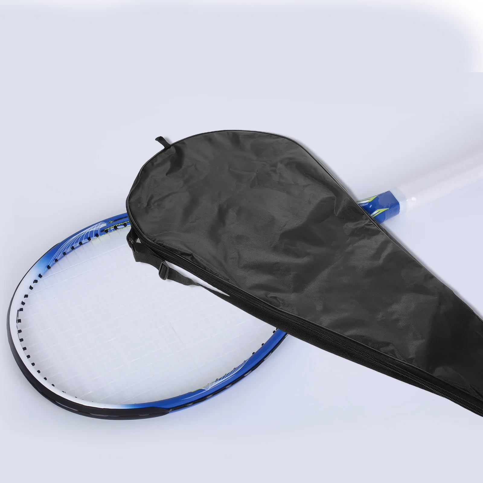 

1PC Tennis Racket Storage Bag Multifunctional Oxford Cloth Case Portable Single Shoulder Strap Sturdy Lasting Sports