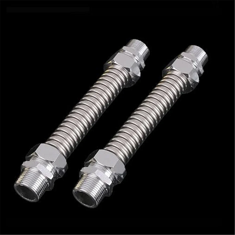Iron Head Stainless Steel Central Air Conditioning Bellows Warm Ventilator Coil Fittings Metal Connection Hose