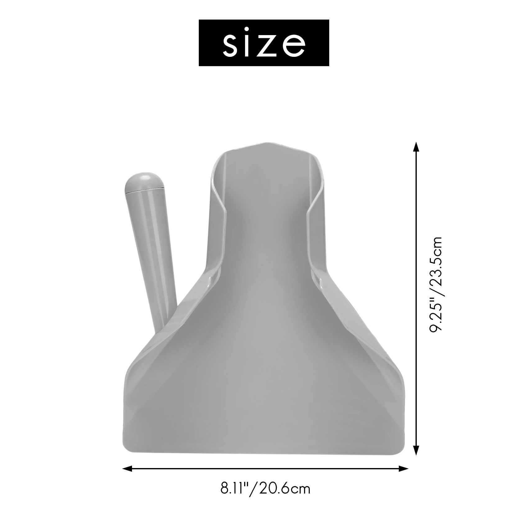 رقاقة بلاستيكية مغرفة بطاطس مقلية مجرفة تحميل رقاقة التعبئة والتغليف مجرفة قمع الفشار الوجبات السريعة المقبض الأيمن