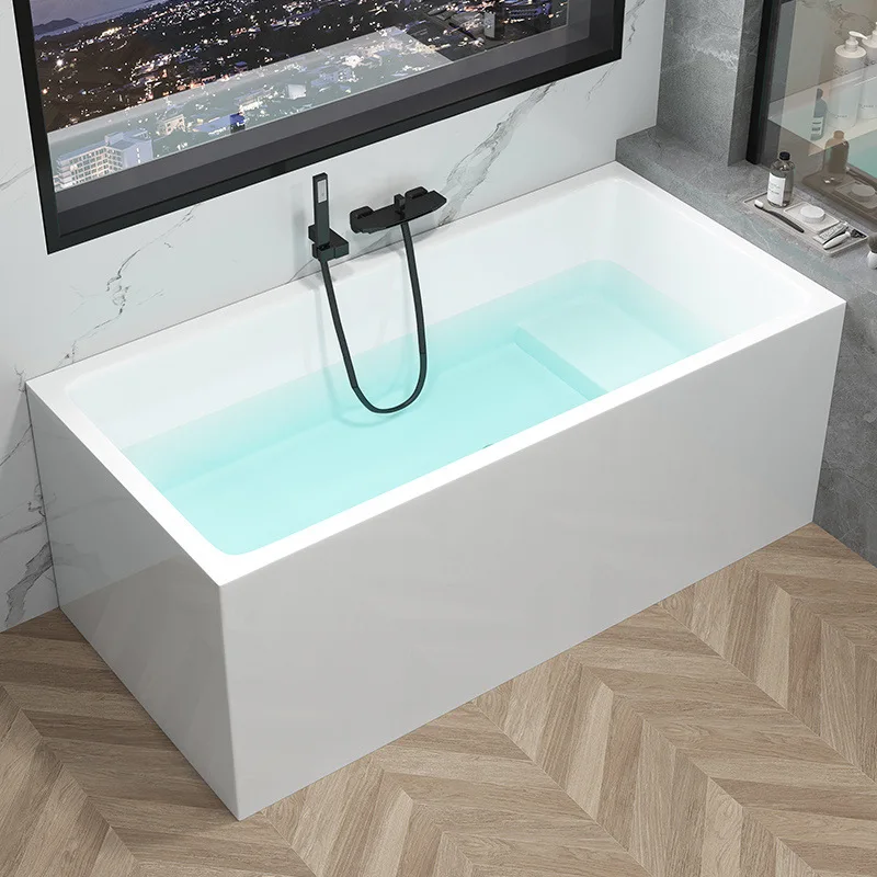 Acrylic thickened rectangular designer bed and breakfast independent small apartment thermal insulation bathtub