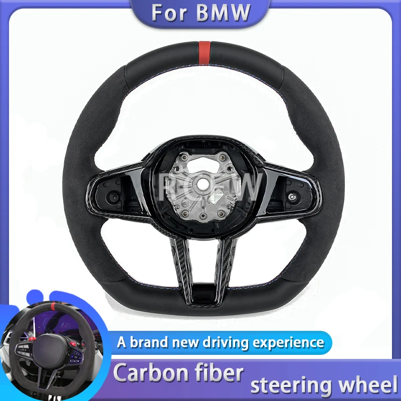 Automotive carbon fiber steering wheel for BMW 3 4 Series G20 G21 G80 G81 G22 G23 G26 Car modification interior accessories