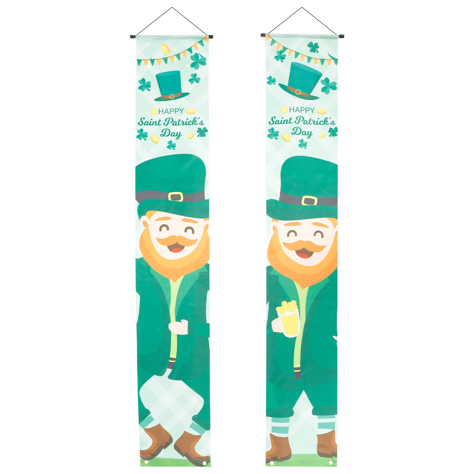 

Patrick's Day Hanging Couplets Ireland Festival Decorations Door Porch Wall Sign Banner Party Home Holiday Ornament