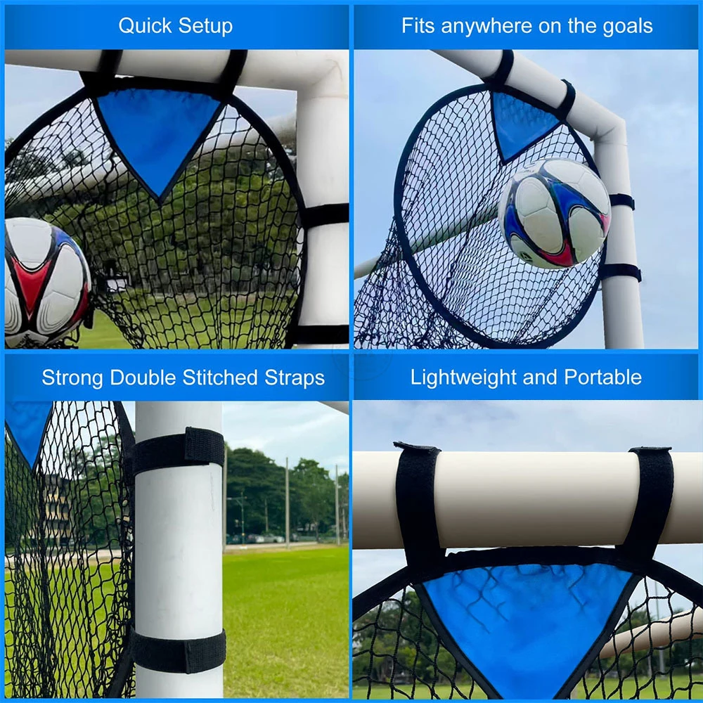 Folding Soccer Target Goal Portable Movable Training Mini Children\'s Football Net  Indoor Outdoor Equipment Top Bins  Durable