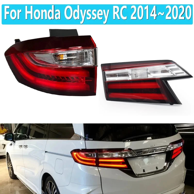 

LED Rear Tail Light For Honda Odyssey RC 2014~2020 Warning Brake Stop Lamp Driving Turn Signal Light Car Accessories