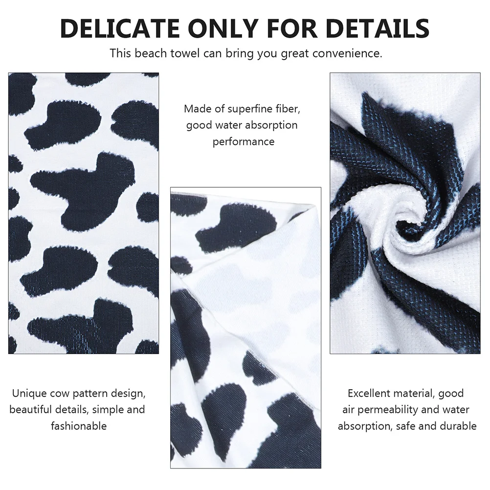 منشفة شاطئ كبيرة الحجم، منشفة حمام سباحة سريعة الجفاف، مطبوعة بشكل مرن، مريحة للسفر والسباحة والتخييم والمشي لمسافات طويلة وصالة الألعاب الرياضية واليوجا