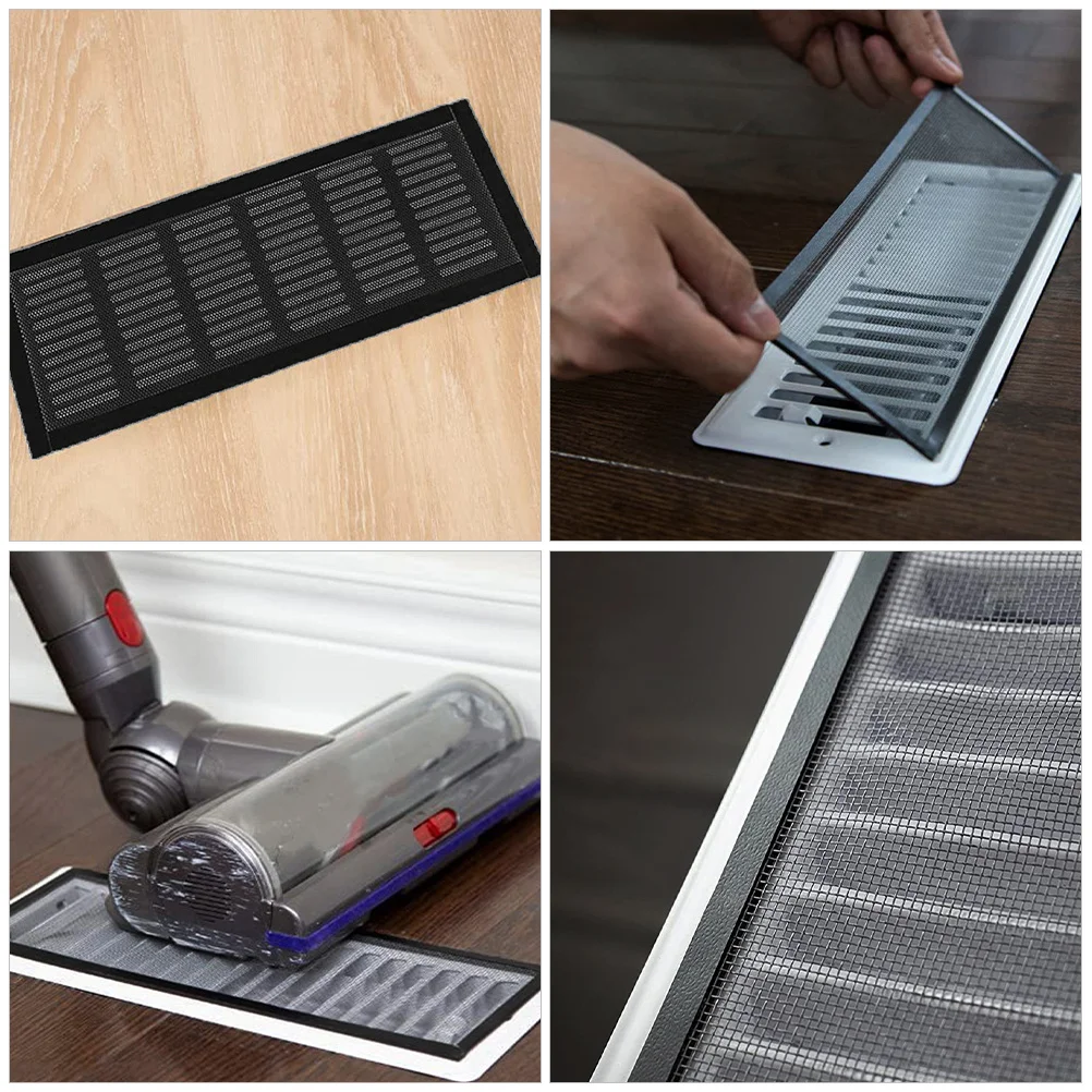 

3pcs Magnetic Air Covers Floor Wall Ceiling Ventilating Deflectors Reusable Dust-Proof Mesh For Home Office Store Covers Floor