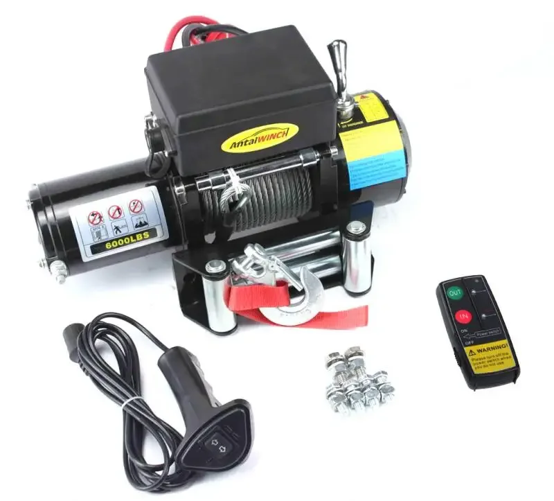 12V/ 24V 6000 Lb Automobile Winch Electric Winch