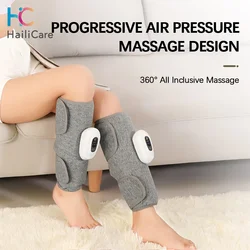 Electric Leg Massager Wireless Rechargeable Air Compression Leg Calf Massage for Pain Relief Relax Leg Muscles 360° Air Pressure