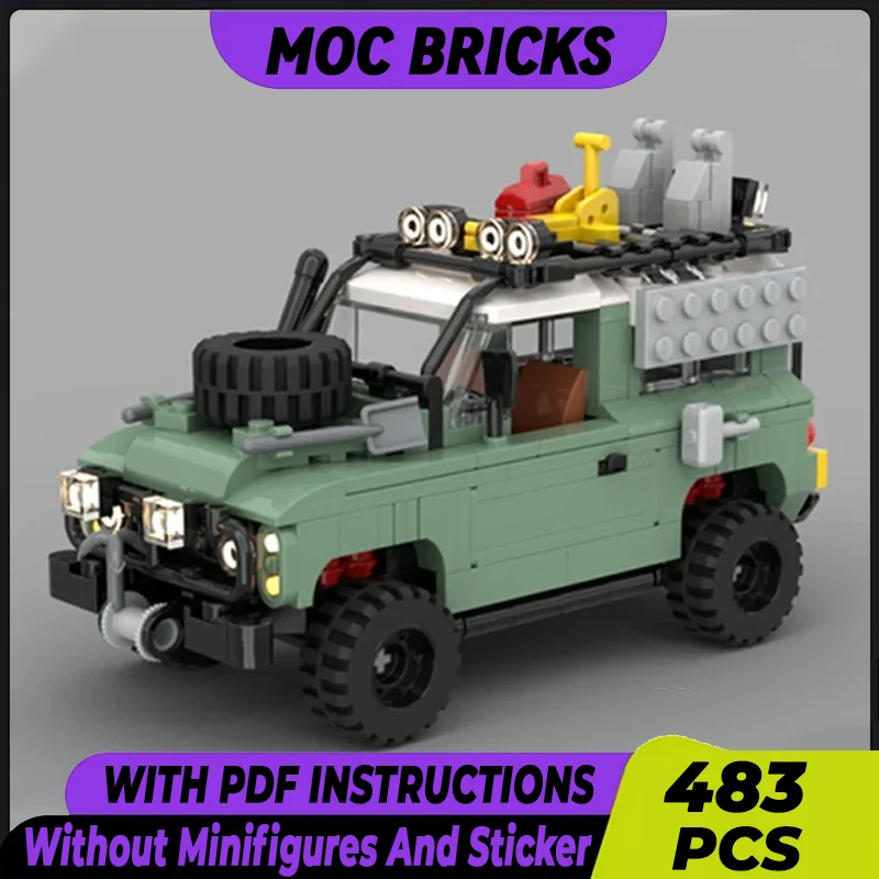 

Classic Defender Of Car Model Moc Building Bricks Series 90 Technology Modular Blocks Gifts Christmas Toys DIY Sets Assembly