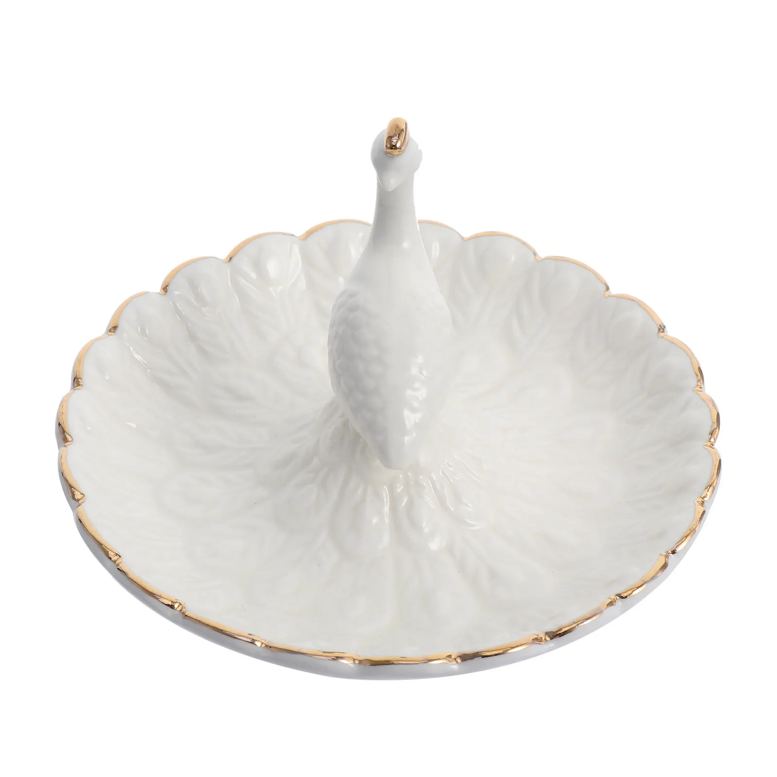 

Керамическая подставка для украшений (1 шт.): элегантный настольный органайзер для колец, серег, ожерелий и косметики