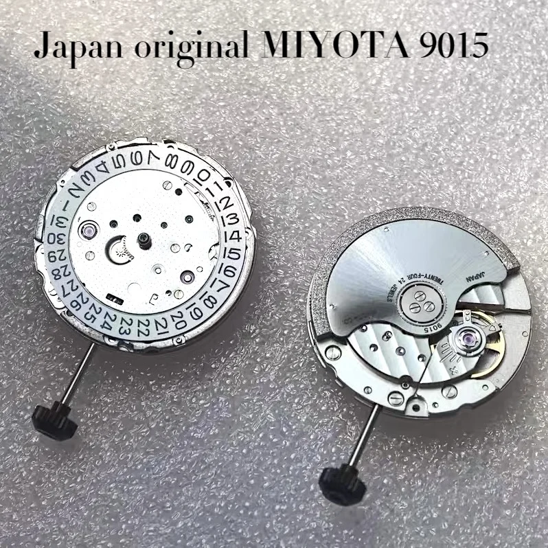 Japan Genuine Miyota 9015 Automatic Mechanical Watch Movement 24 Jewels 28800BPH High Precision Hacking Hand Winding