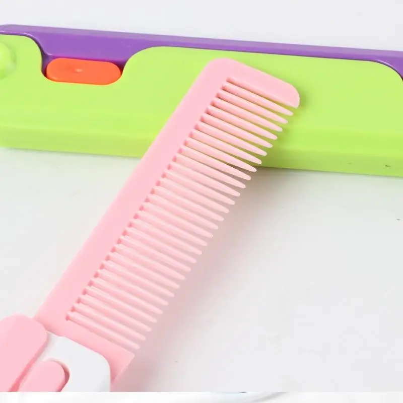 3D Gravity Straight Comb Small Radish Knife Comb Cute Stress Relief Fidget Toys Travel Out Portable Cute Model Butterfly Comb~