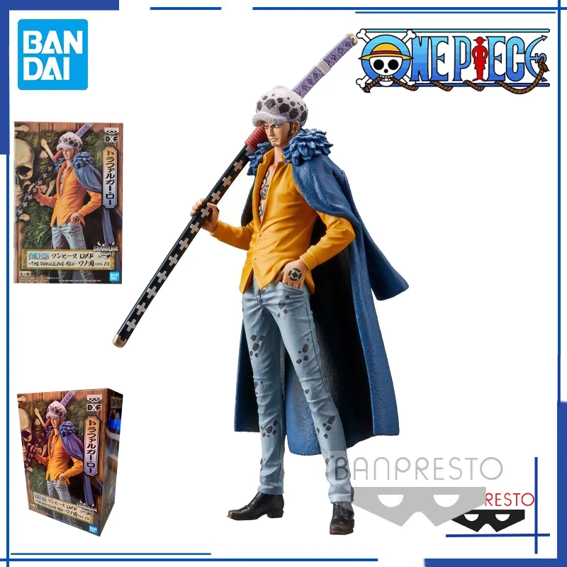 Original Genuine Banpresto One Piece  17cm Trafalgar Law Wanno Country PVC Collection Model Toys For Children Action Figures