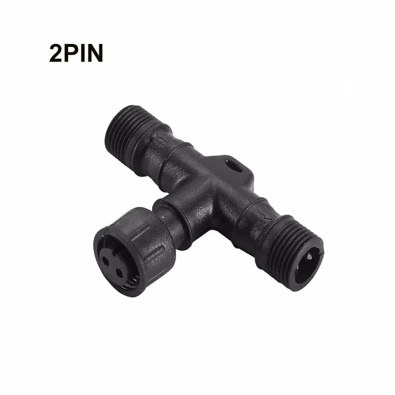 5pcs/Pack 2 PIN/4PIN T connector/Y connector IP67 Waterproof Connector for LED Deck Light Lamp 2*male and 1* female connectors