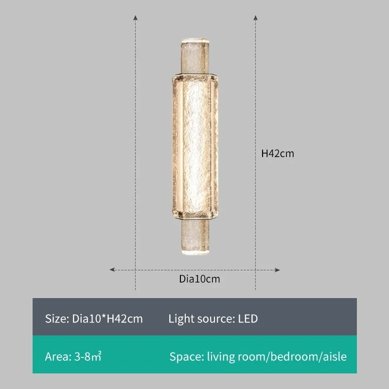 Postmodern Designer Creativity Bubble Crystal Wall Lamp Bathroom Sofa Background Bedroom Bedside Affordable Luxury Household Goo