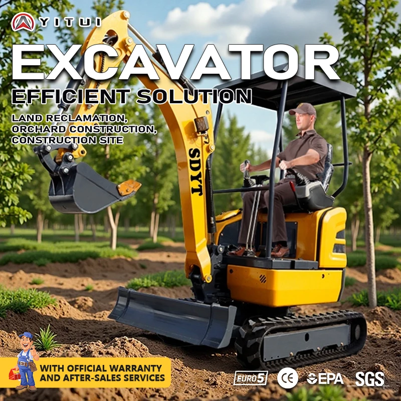 

Factory Direct Sales Mini Digger Excavator Kubota Engine 1.2 Ton 1.5 Ton Agriculture Tractor Ce Epa Euro 5 Customized For Sale