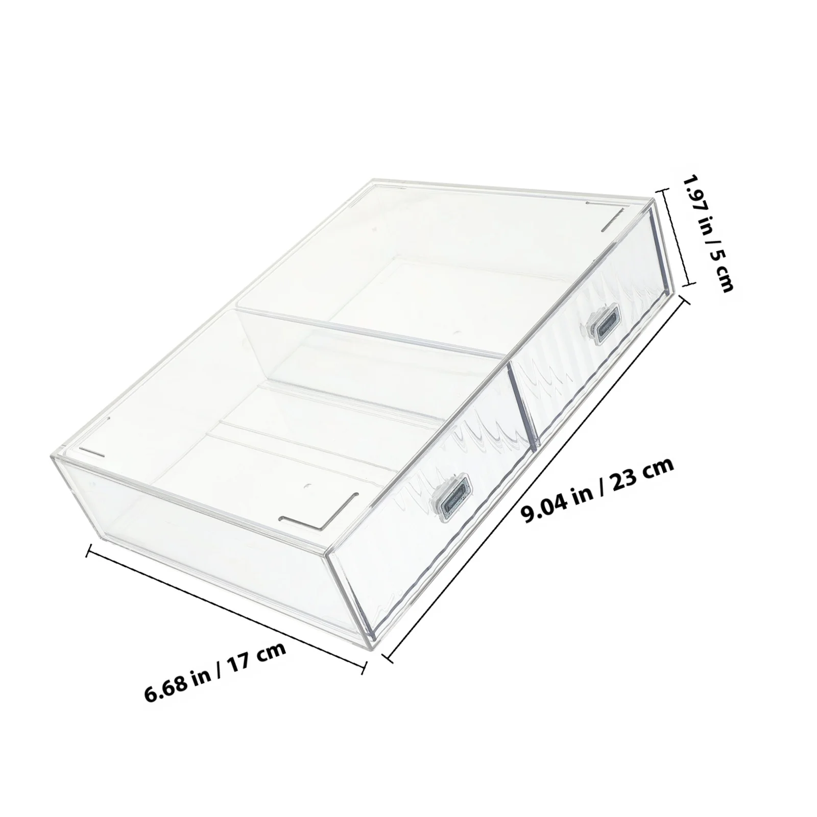 صندوق منظم لدرج تخزين سطح المكتب منظم مكتب بلاستيكي للوازم المكتبية سعة كبيرة لتوفير المساحة لتخزين الملفات #4