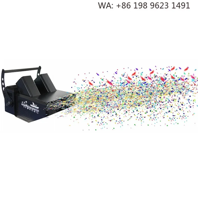 Large Waterfall DMX Confetti Throw  Big Range Paper Sprayer for Club Party Wedding Festival Stage Atmosphere Effect
