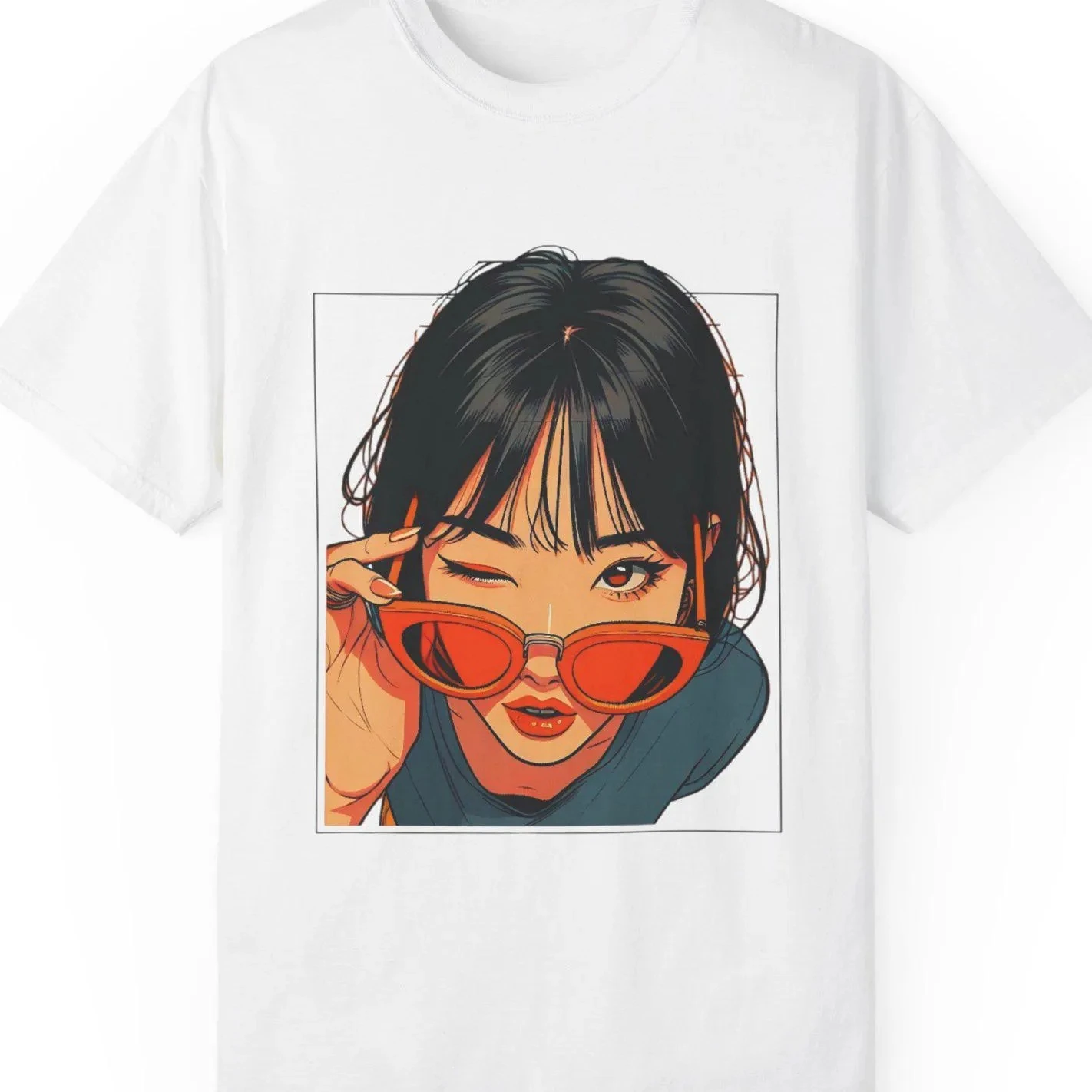 2025 جديد أساسي القطن للجنسين تي شيرت موضة الطباعة لينة تنفس طاقم الرقبة موضة الرجال والنساء تي شيرت قطعة واحدة