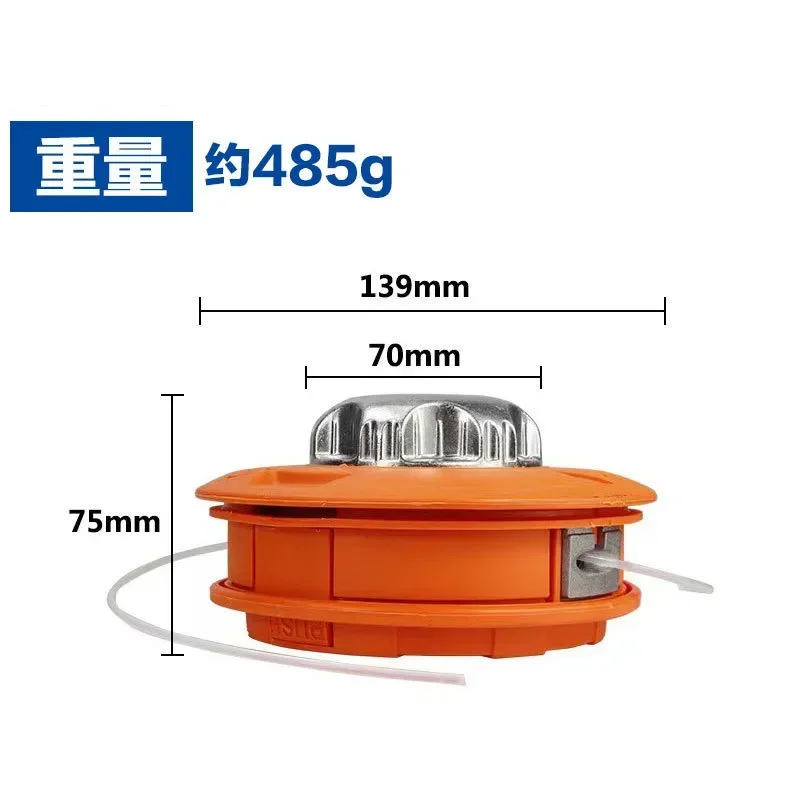 Automatic Grass Trimmer Head for Gasoline Garden Machinery Brush Cutter, Universal Fit String Trimmer Replacement Bump Head