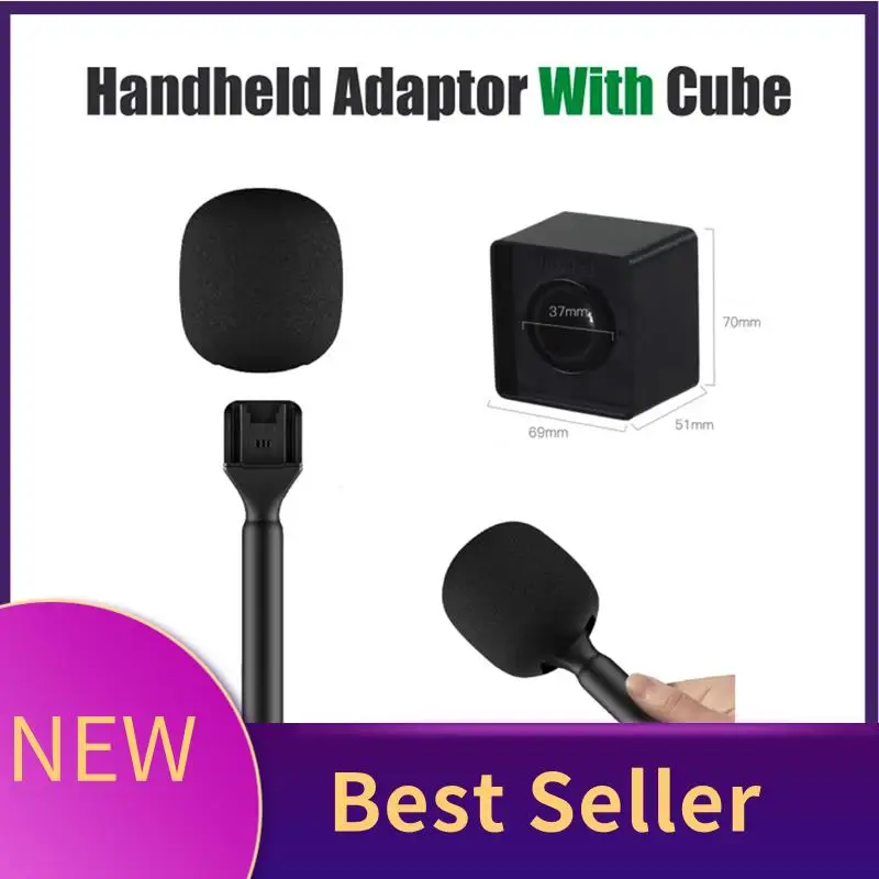 M07K-Interview Mikrofon Handheld Adapter Schaum Für Rode Wireless Go/Goii/DJI Mic/Relacart/Wireless Sender, Cube-Only Easy T