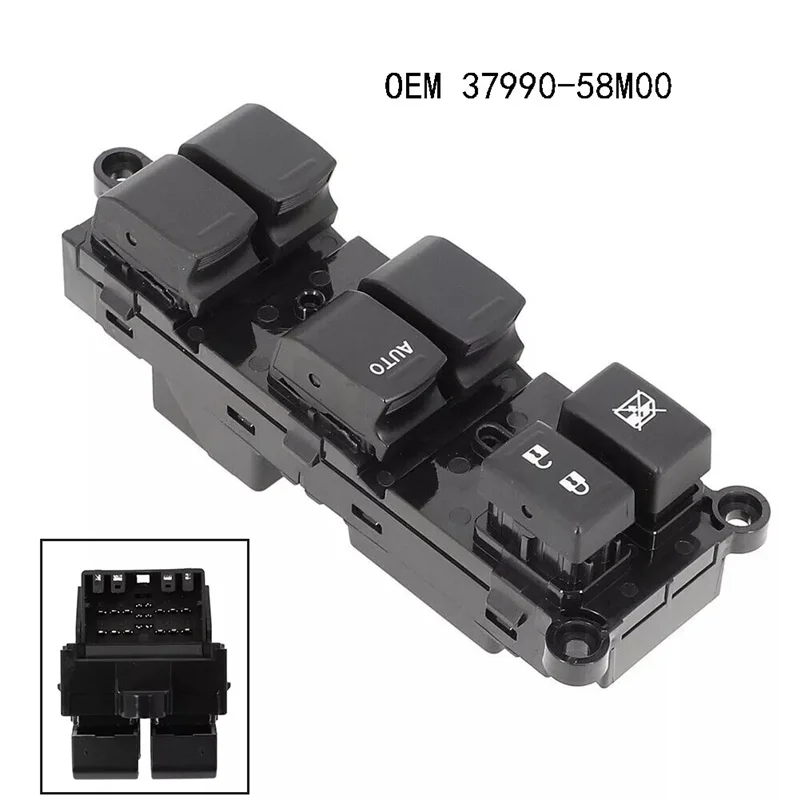 

37990-58M00 Right Driver Side Master Power Window Control Switch For Suzuki Vitara 1992-1998-AT80