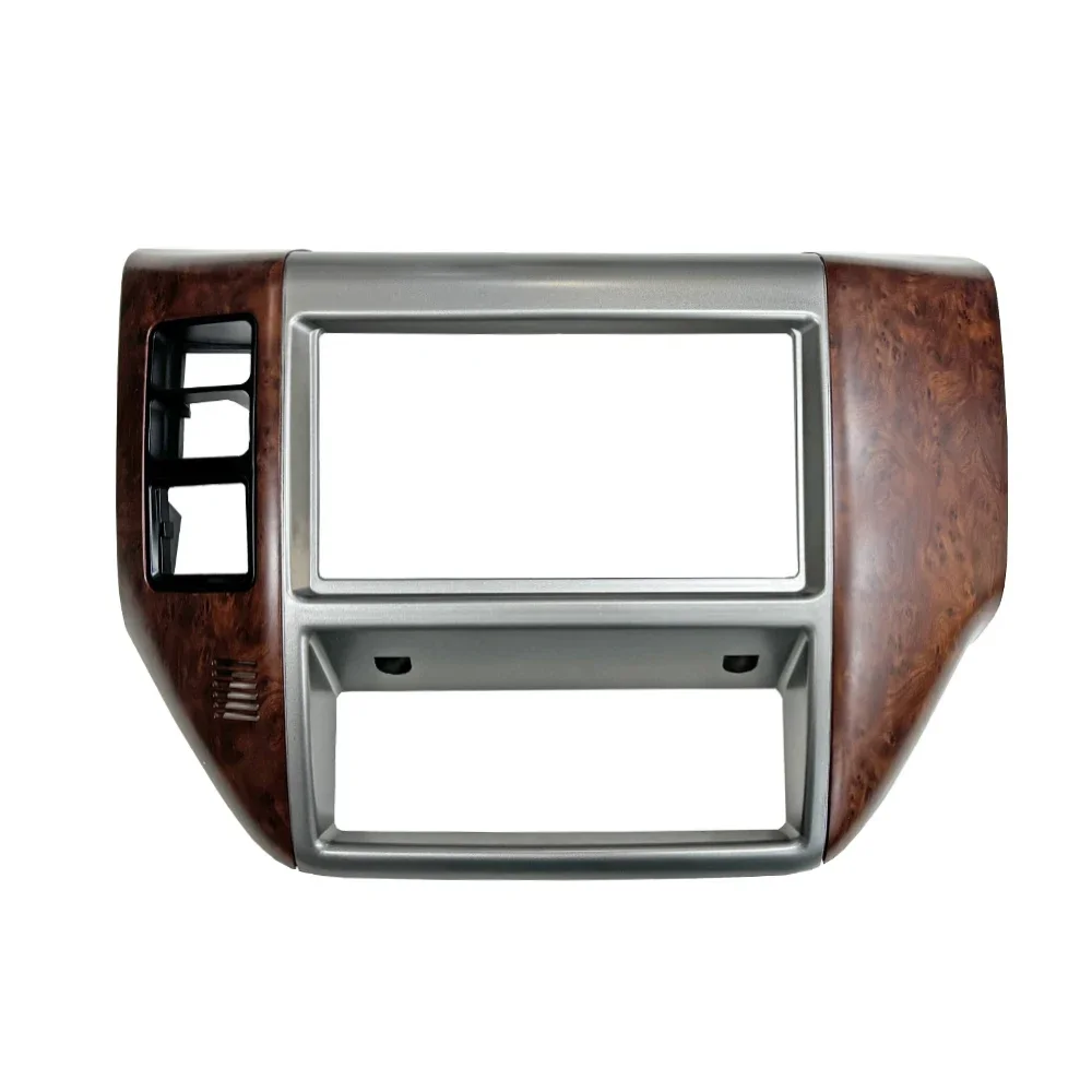 Wooden Silver Black Head Unit Car Radio Frame Kit for Nissan Patrol Y61 2005-2023 Accessories