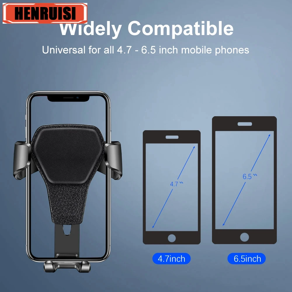 

Держатель для телефона в автомобильном вентиляционном зажиме Подставка для телефона Поддержка iPhone 14 15 Pro Xiaomi Huawei Samsung Универсальный гравитационный автомобильный держатель для телефона