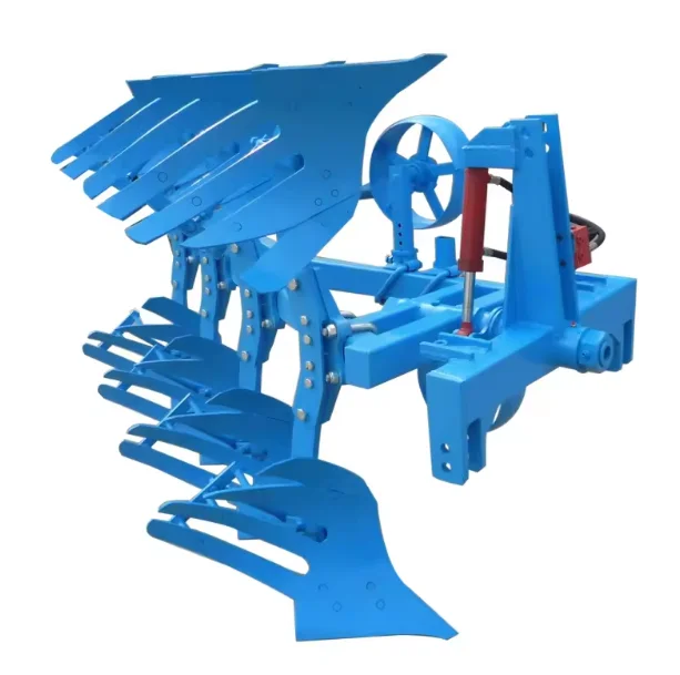 Hydraulic Tractor Trailed 3 Heads Tractor Pivot Plow Reversible Flip Plow Turnover Plow Machine With Furrow Plough