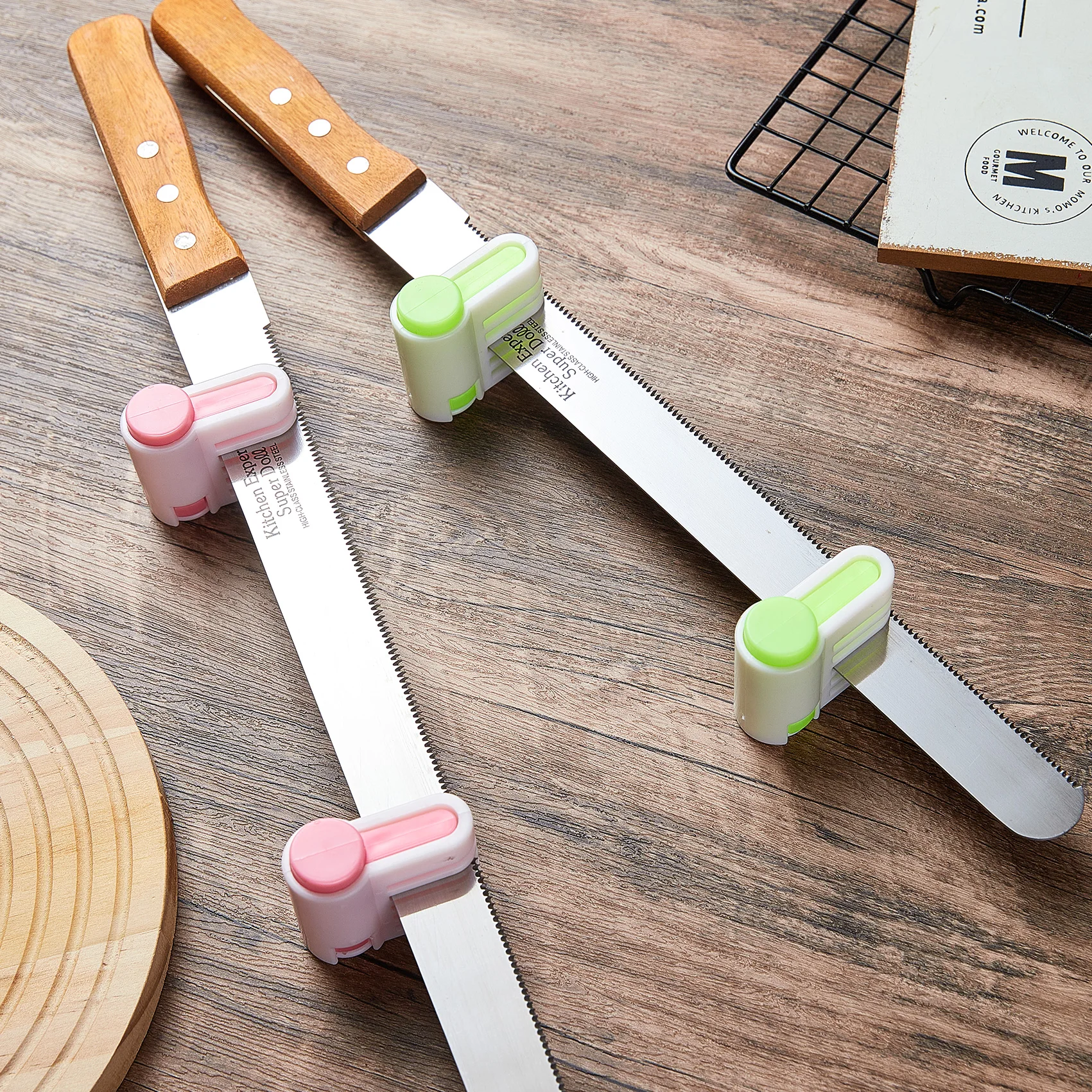 Baking Tool Cake Cutter Toast Bread Sponge Cake Splitter Kitchen Utensils Dough Scraper Dough Cutter Baking Accories