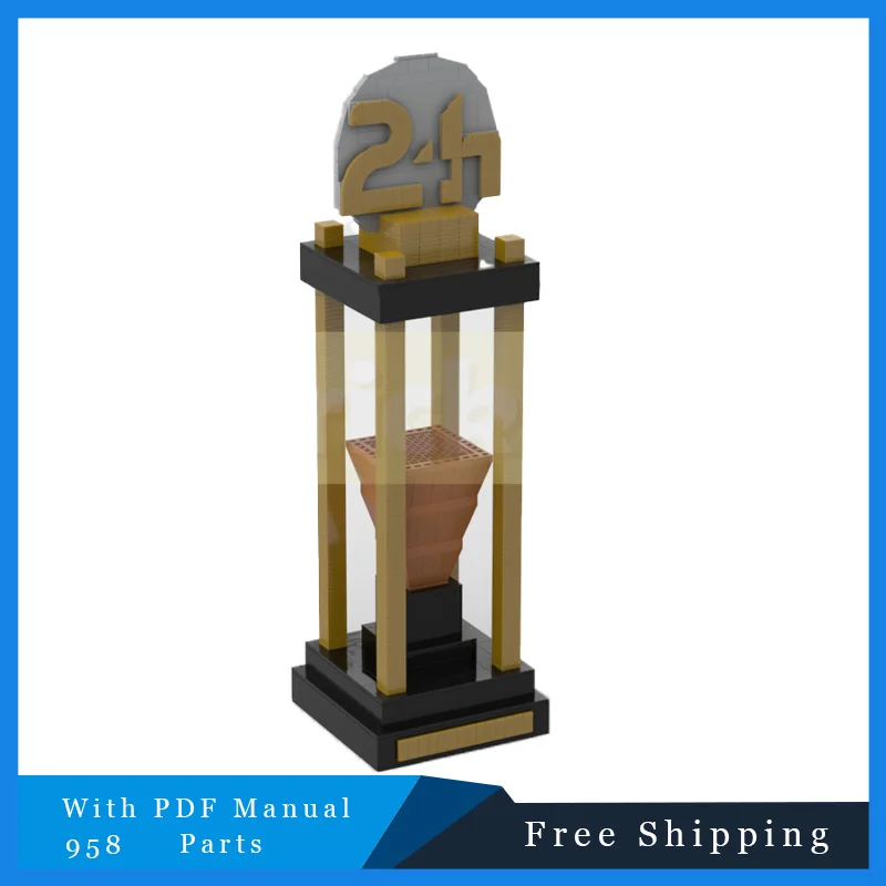 958 PCS MOC Advanced Wooden Trophy Building Block Model Puzzle Children's Combination Toy Christmas Birthday Gift For Kid Adults