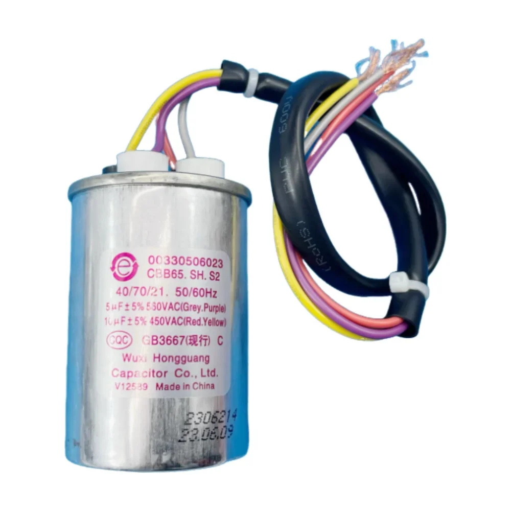 New for Haier Washing Machine Starting Capacitor Explosion-Proof 5UF+10UF Capacitor CBB65 Motor 00330506023