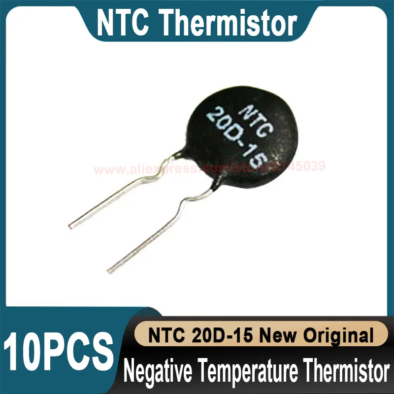 10Pcs NTC 20D-15 Negative Temperature Thermistor New Original