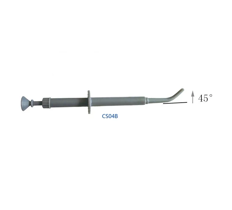 Dental Amalgam Carrier 20/45 Degree Angle Curved Tip Dentistry Restorative Plastic Filler Instrument