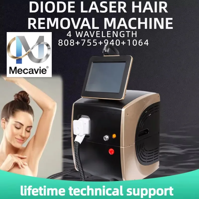 

Новейший портативный безболезненный диодный лазер 808 нм для удаления волос с охлаждающей головкой, лазерный эпилятор для лица, тела, МАШИНА для удаления волос 2025