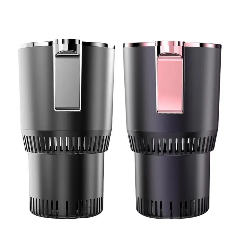 2-In-1 Car Water Heater electric cooling heating cup Mini Touch Screen Coffee Mug Drink Can Water Bottle Holder for Car Travel