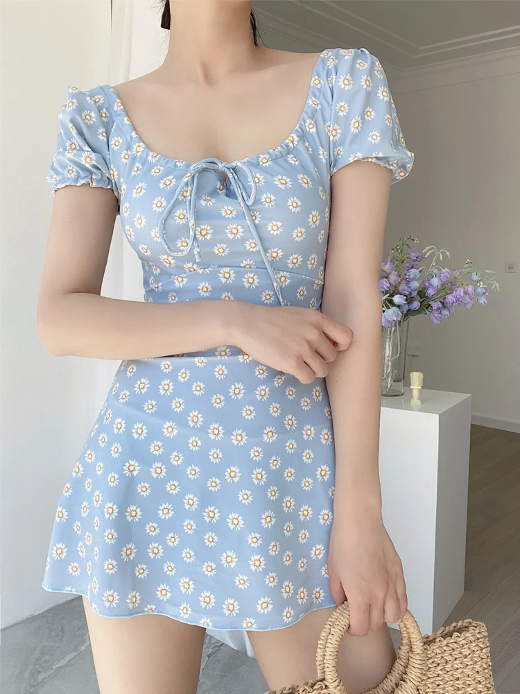Traje de Baño Enterizo con Estampado Floral Sophie para Mujer, Conservador, Reductor, Bikini para Estudiantes, Traje de Baño ...