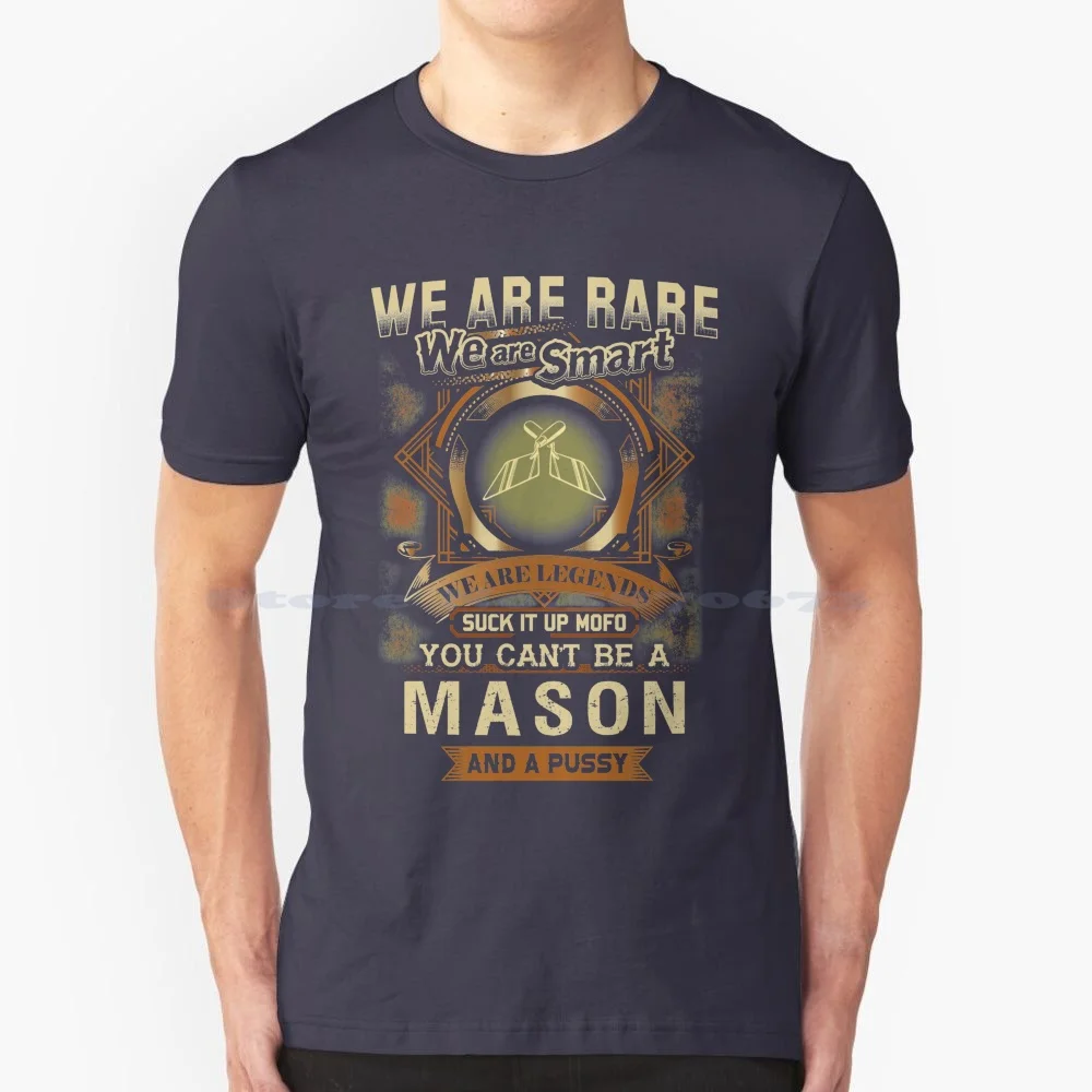 Smart Mason T Shirt 100% Cotton Tee For Mason Mason Jar Us Flag Mason Masonry Bricklayer Mason Building Cool Mason Mason Idea