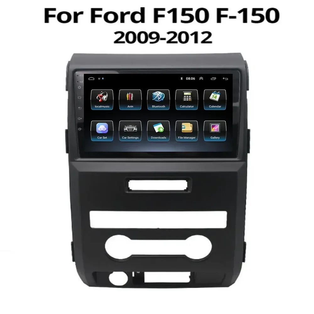 8 128G Android 13 Car Radio For Ford F150 P415 Raptor 2008-2014 Stereo Carplay Auto Multimedia Player Navigation GPS DVD