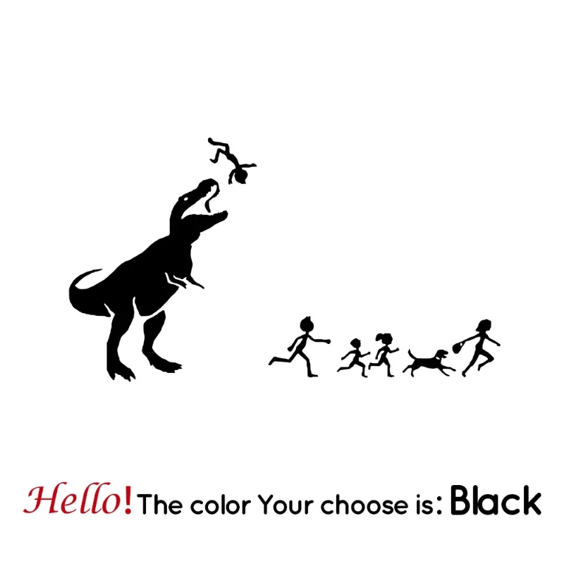 

Car Stickers Personality Creative Dinosaur Vinyl Decals Car Motorcycle Bumper Body Rear Window Decorative Decals Waterproof,15cm
