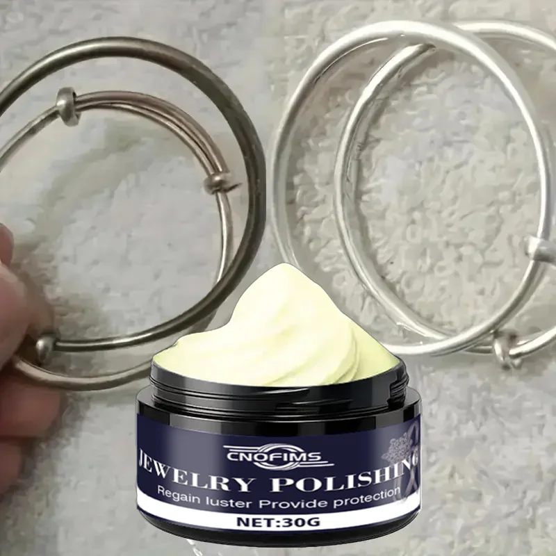 Fasilawei Jewelry Restoration Kit - Silvery & Golden Polishing Cream Oxidation Paste Essential for Gemstone Care Jewelry Polish