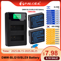 PALO DMW-BLG10E DMW BLE9 BLG10 Battery for Panasonic Lumix TZ100 LX100 GX7 GX80 TZ90 GX9 TZ80 TZ91 TZ92 TZ200 GF3 GF5 GF6 Camera