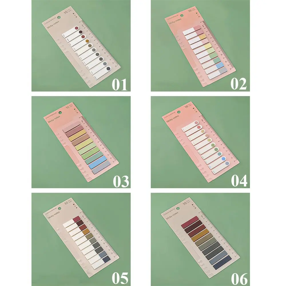 200 Sheets/Pack Index Stickers Office School Supplies Markers Paper Colorful Sticky Notes Flags Tabs Label Note Memo Pad