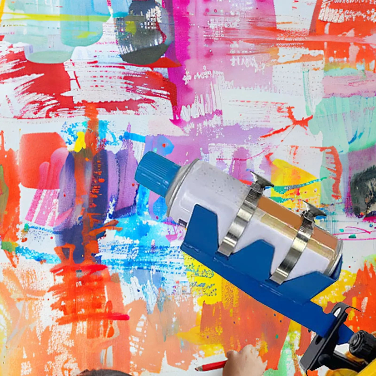 

Paint Can Shaker Stainless Steel Spraying Tools With Double-Fixed Belts Spray Can Paint Mixer For Cocktails Sauces Outdoor