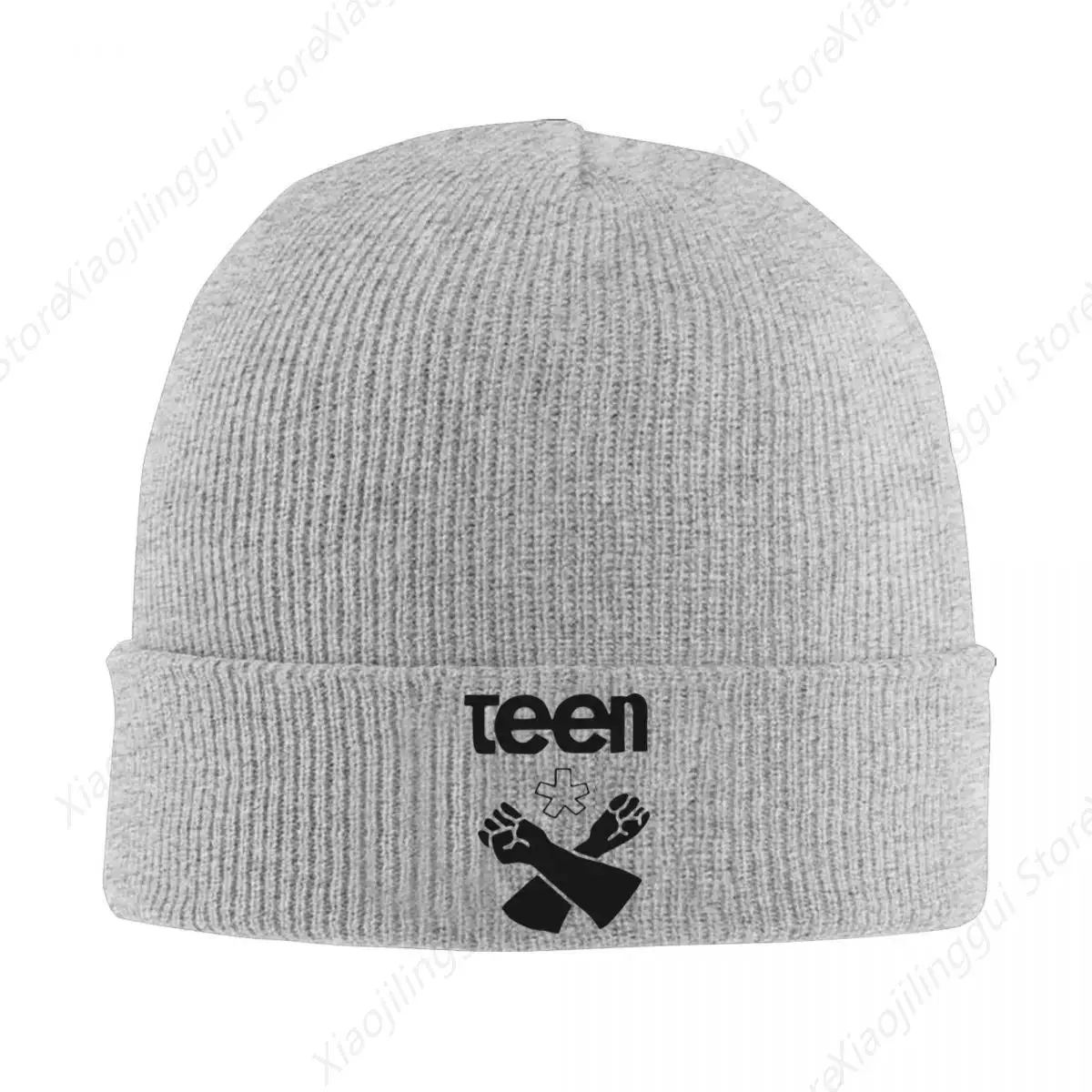 Teen X Ken Carson Knitted Hat Women's Men's Beanies Autumn Winter Hats Acrylic AGC Chaos Tour Crochet Caps