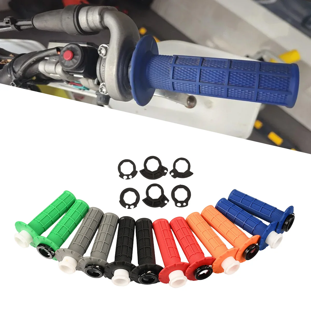 For Yamaha Honda Kawasaki Suzuki KTM Motorcycle Grips 7/8