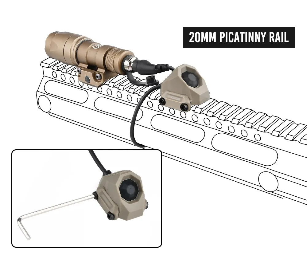 Wadsn unaxon taktischer knopfsc halter AXON-SL drucksc halter kran lasers topfen für peq dbal ogl anzeige jagd m300 m600 licht